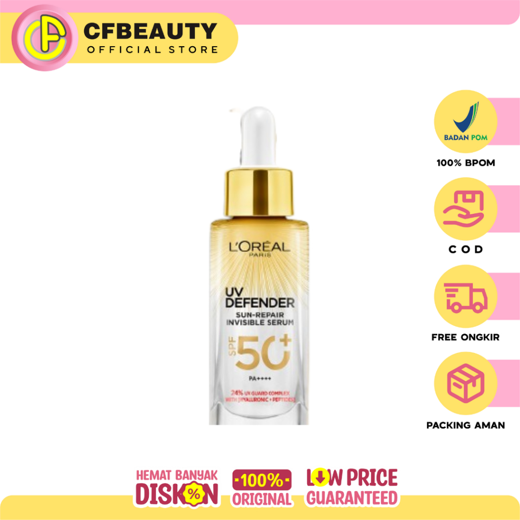 Jual L Oreal Paris UV Serum Sunscreen SPF 50 PA UV Defender Sun