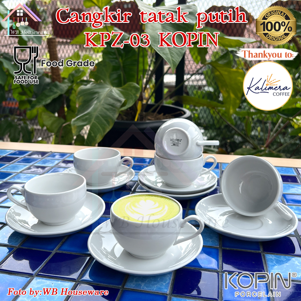 Jual Cangkir Kopi Set 6 Pasang Tea Cup Gelas Cappucino KPI 01