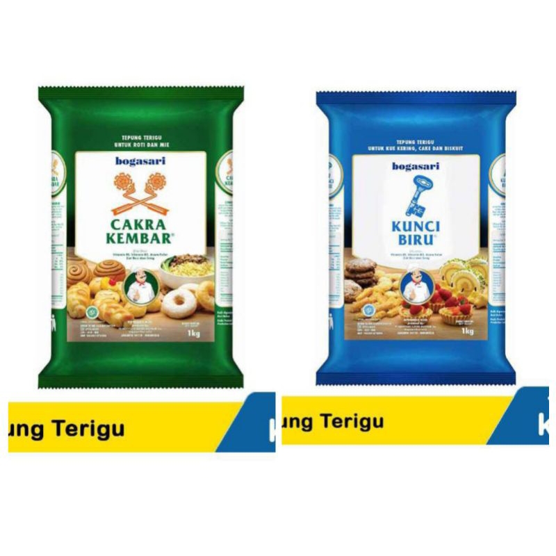 Jual Tepung Terigu Cakra Kembar Kunci Biru Kg Shopee Indonesia