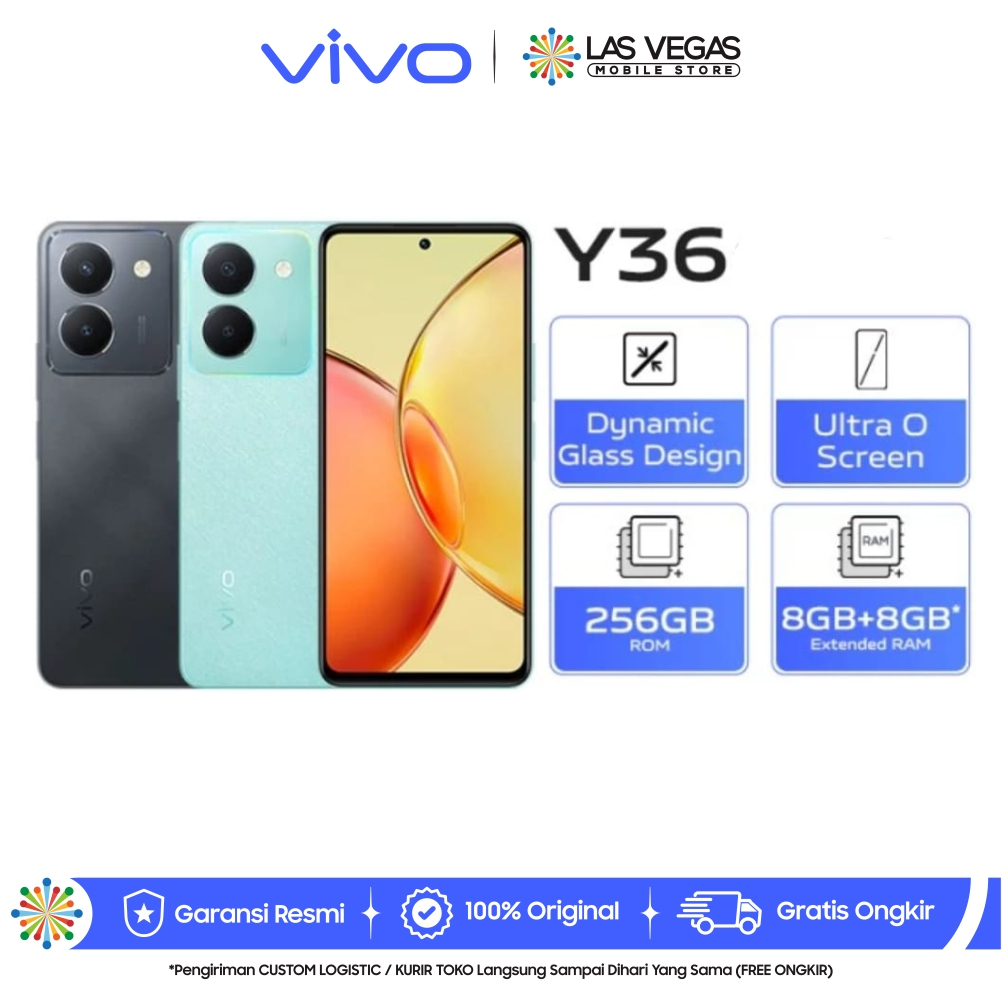 Jual Vivo Y36 8 256GB NFC Dynamic Glass Design RAM 8GB 8GB Extended