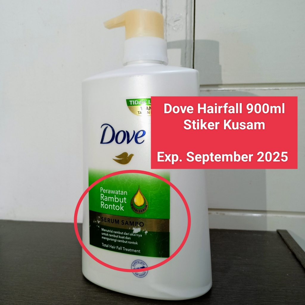 Jual Dove Serum Shampoo Perawatan Rambut Rontok Pump Dan Isi Ulang