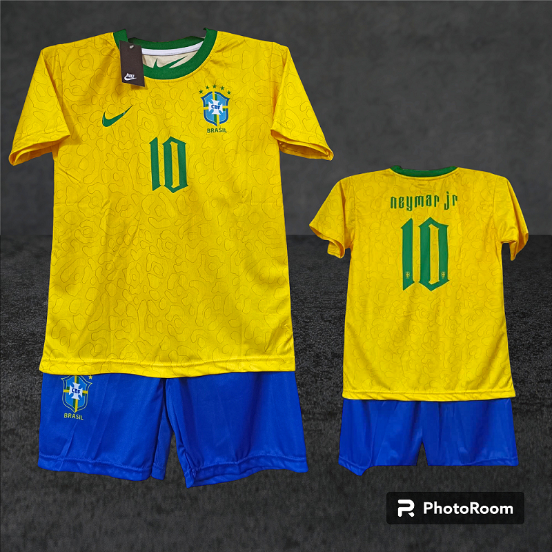 Jual Jersey Baju Bola Piala Dunia Brazil Away Setelan Baju Bola Brazil