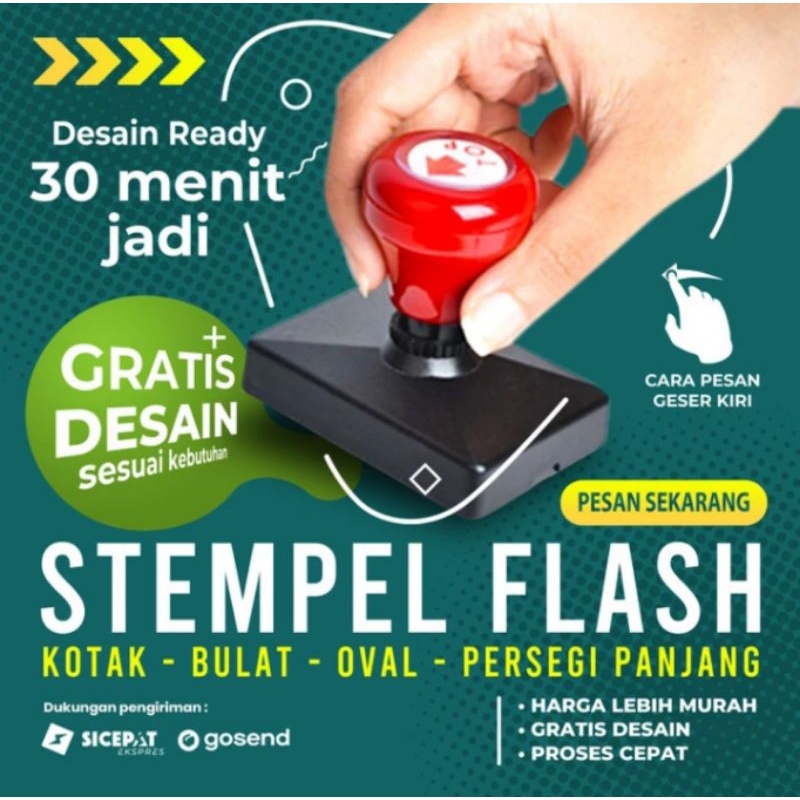 Jual Stempel Custom Stempel Flash Otomatis Tanpa Bantalan Warna