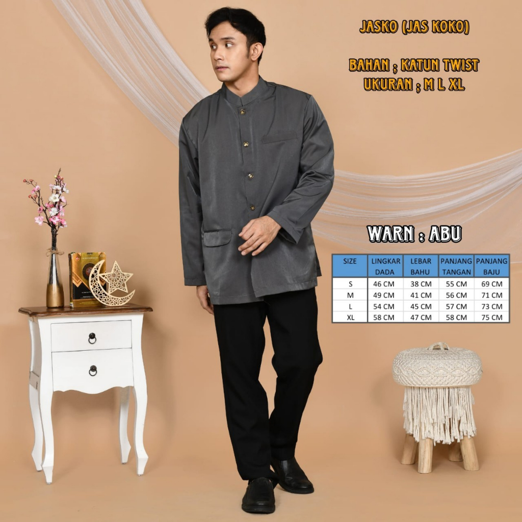 Jual Jas Koko Pria Jas Formal Pria Jasko Simple Jas Original Pria