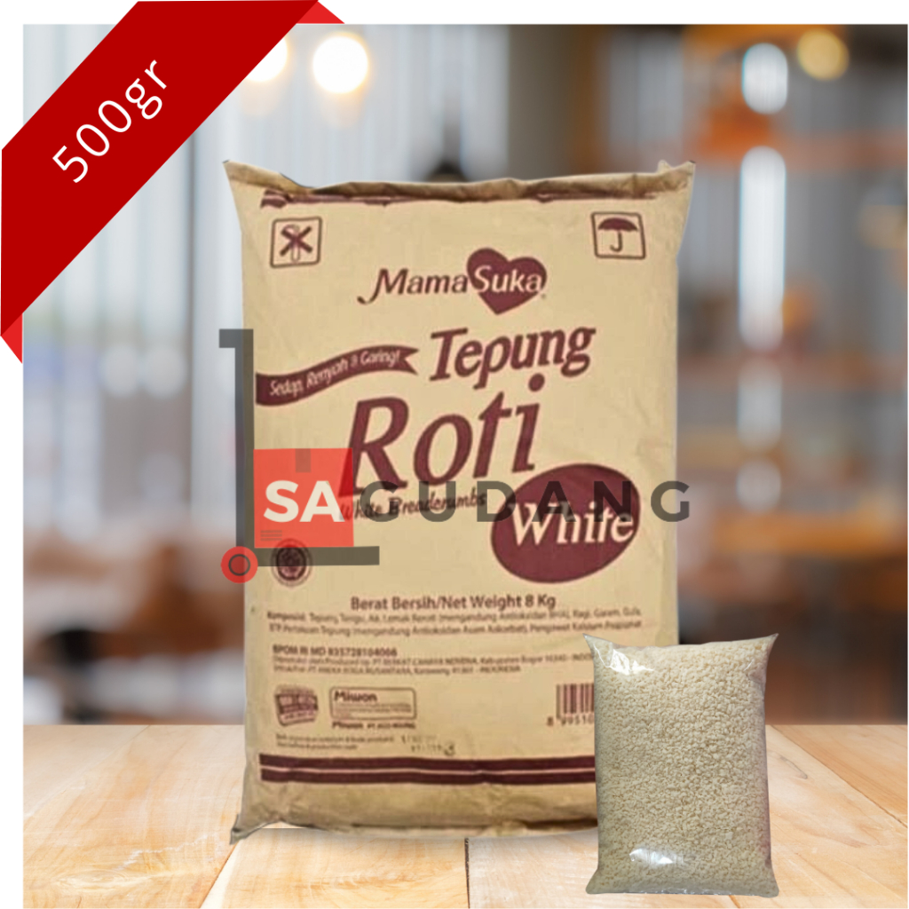 Jual Tepung Roti Mamasuka White Breadcrumbs Panir Panko Putih Repack