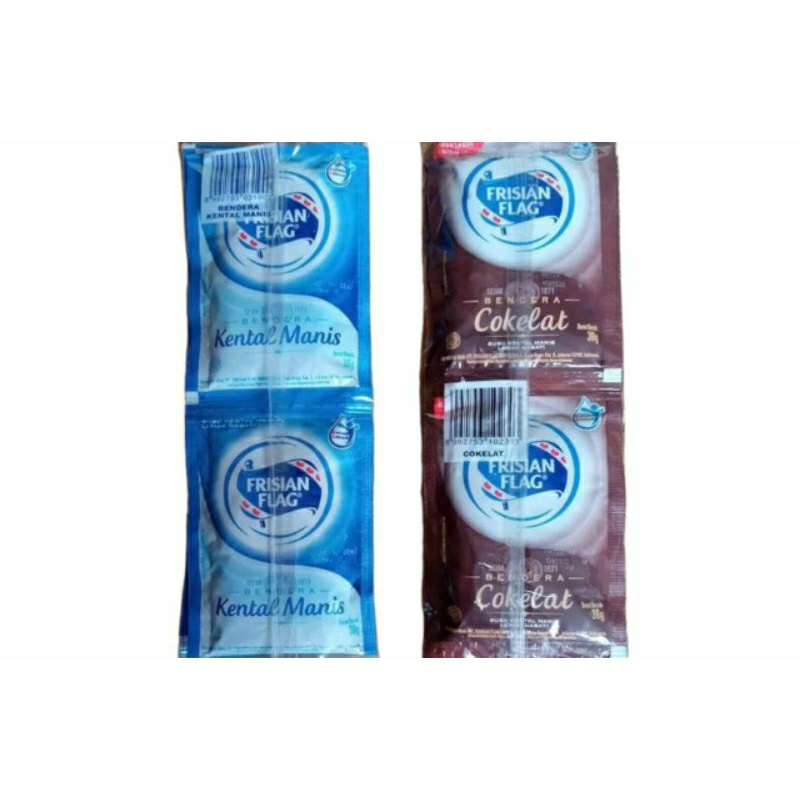 Jual Susu Kental Manis Frisian Flag SKM Vanilla SKM Coklat Susu Sachet