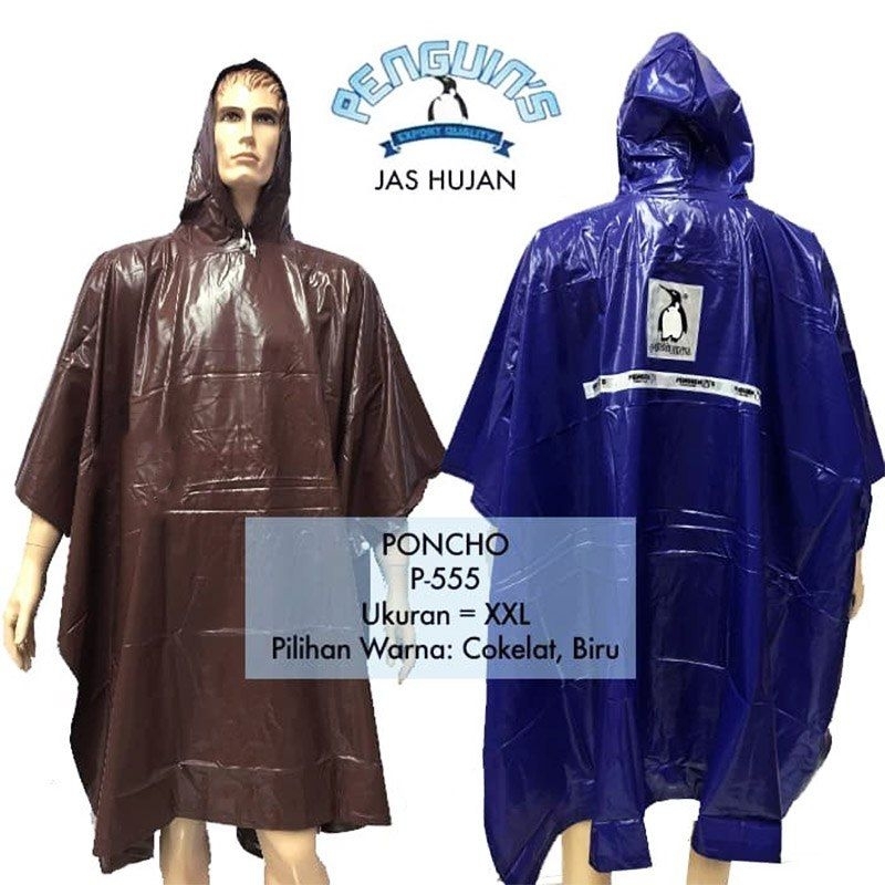 Jual Jas Hujan Ponco Batman Penguin P Raincoat Penguins Pvc Tebal