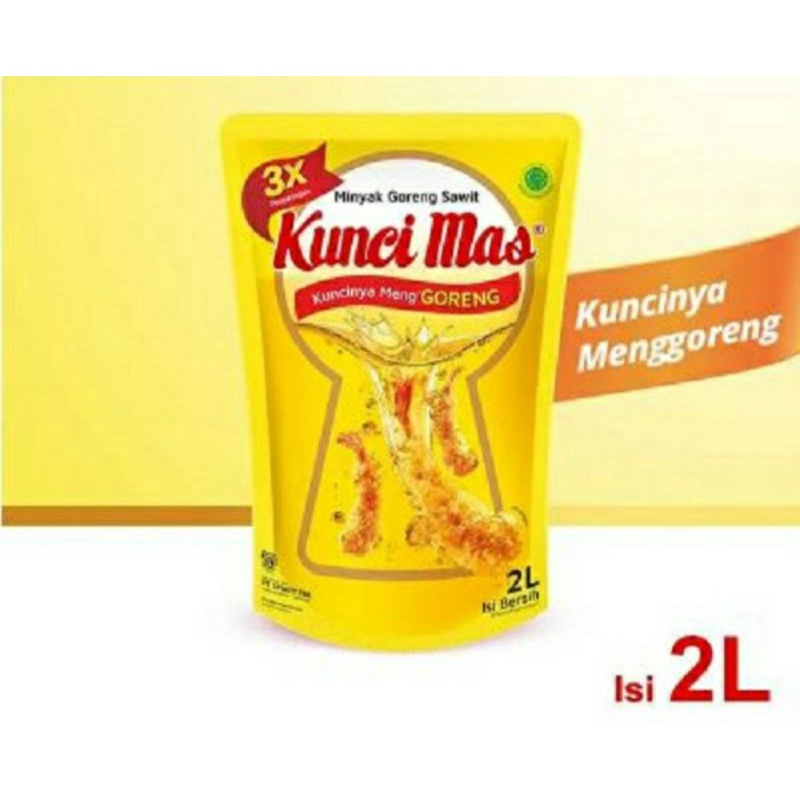 Jual Minyak Goreng Kunci Mas 2 Liter Shopee Indonesia