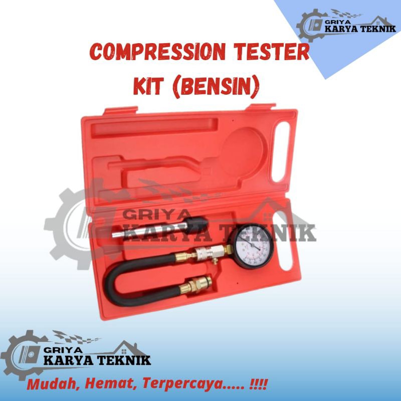 Jual Compression Tester Kit Bensin Alat Pengukur Tekanan Kompresi