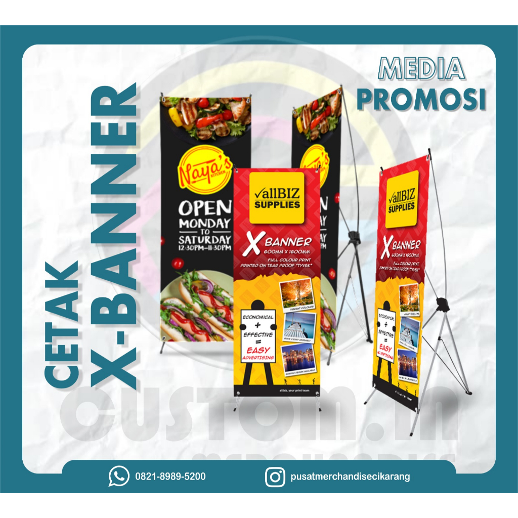 Jual CETAK X BANNER X BANNER Y BANNER Y BANNER STANDING BANNER