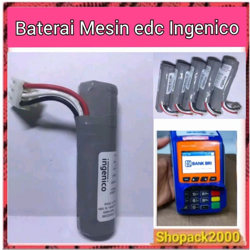 Jual Baterai Mesin Edc Ingenico Abu Abu Type Move Bca Bri