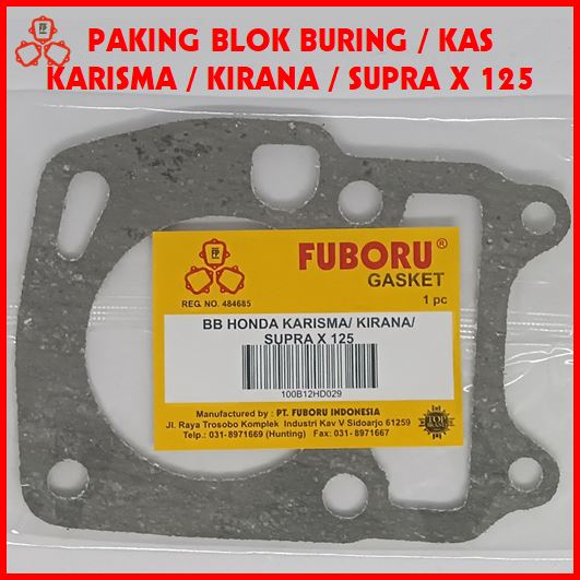 Jual Paking Blok Buring Honda Karisma Kirana Supra X Perpak