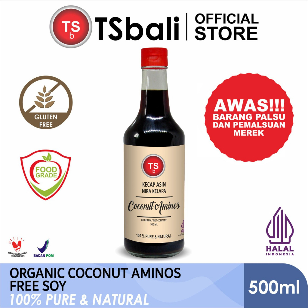 Jual Kecap Asin Nira Kelapa Tsbali Organic Coconut Aminos Soya Free