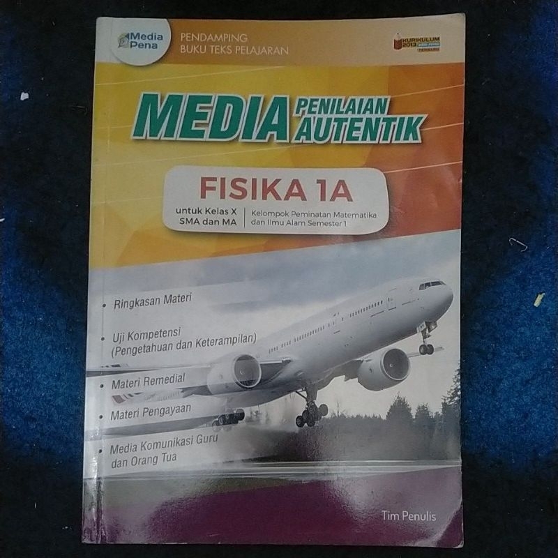 Jual Buku Media Penilaian Autentik Fisika 1A 10 SMA MA Kurikulum 2013