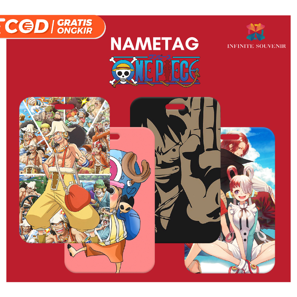 Jual N Nametag One Piece Tanpa Tali Id Card Straw Hat Card