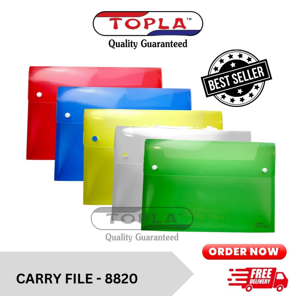 Jual Topla Carry File Map Dokumen Kertas Berkas Sekolah Kantor