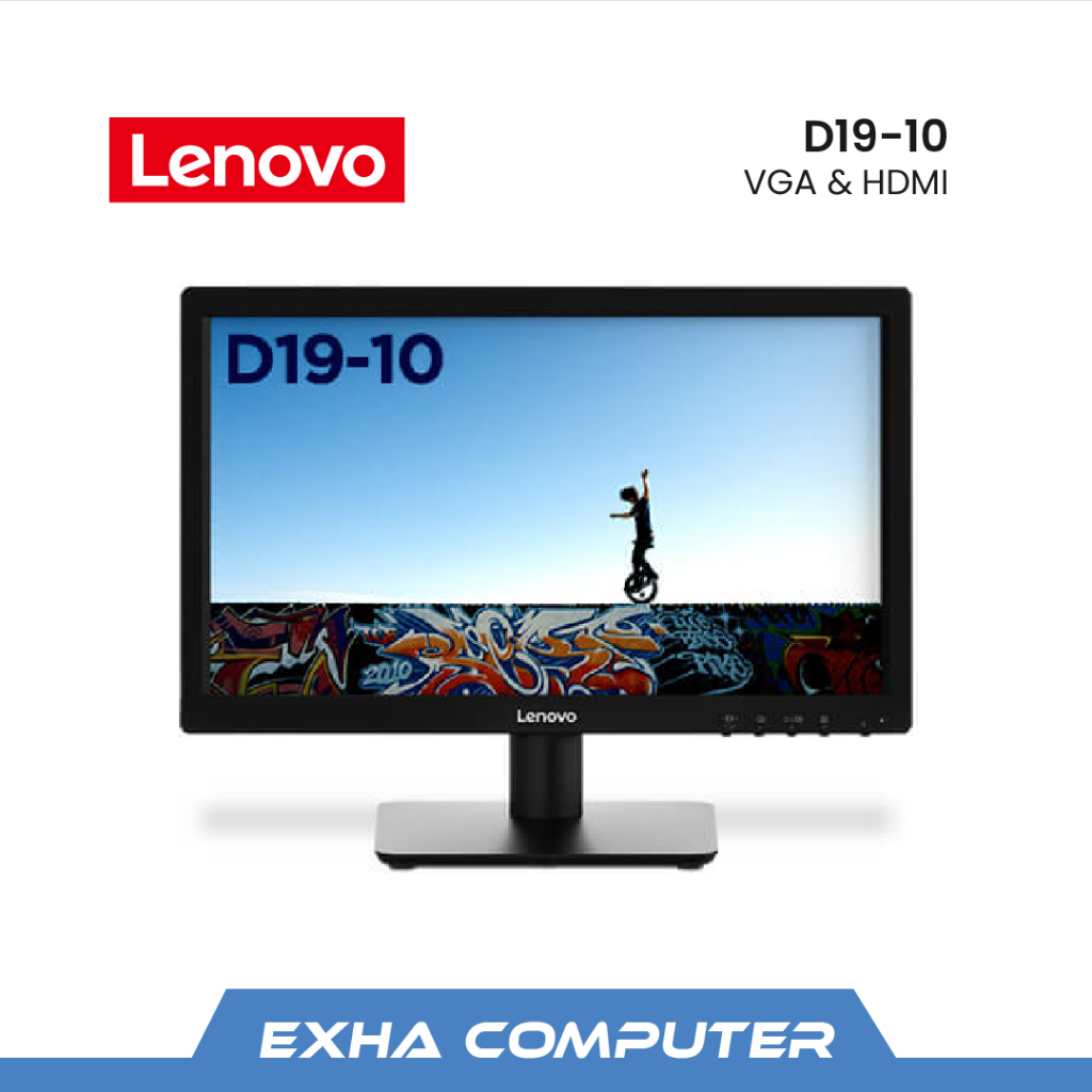 Jual Monitor LED Lenovo D19 D1910 D19 10 19 1366x768 VGA HDMI Shopee