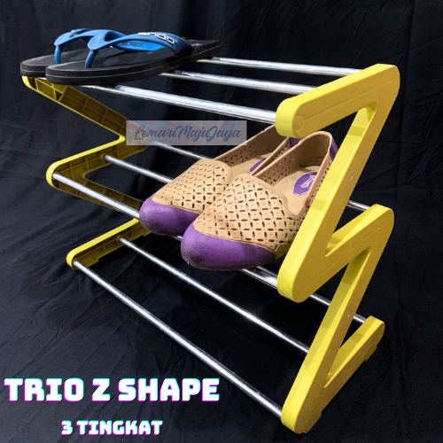 Jual Trio Z Shape Shoe Rack Rak Sepatu Susun Zigzag Serbaguna