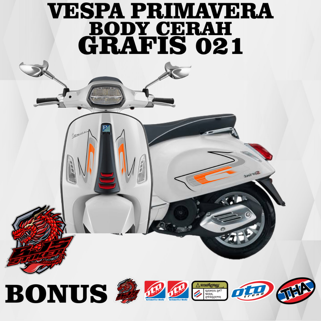 Jual COD Striping Sticker Stiker Polet Lis Transparan Uv Vespa 150