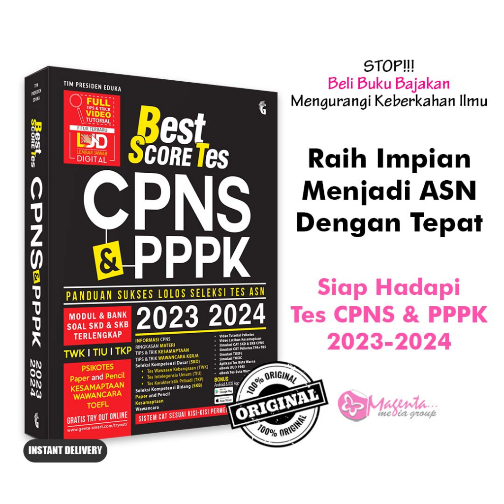 Jual Buku Tes CPNS PPPK Best Score Tes CPNS PPPK 2023 2024 Shopee