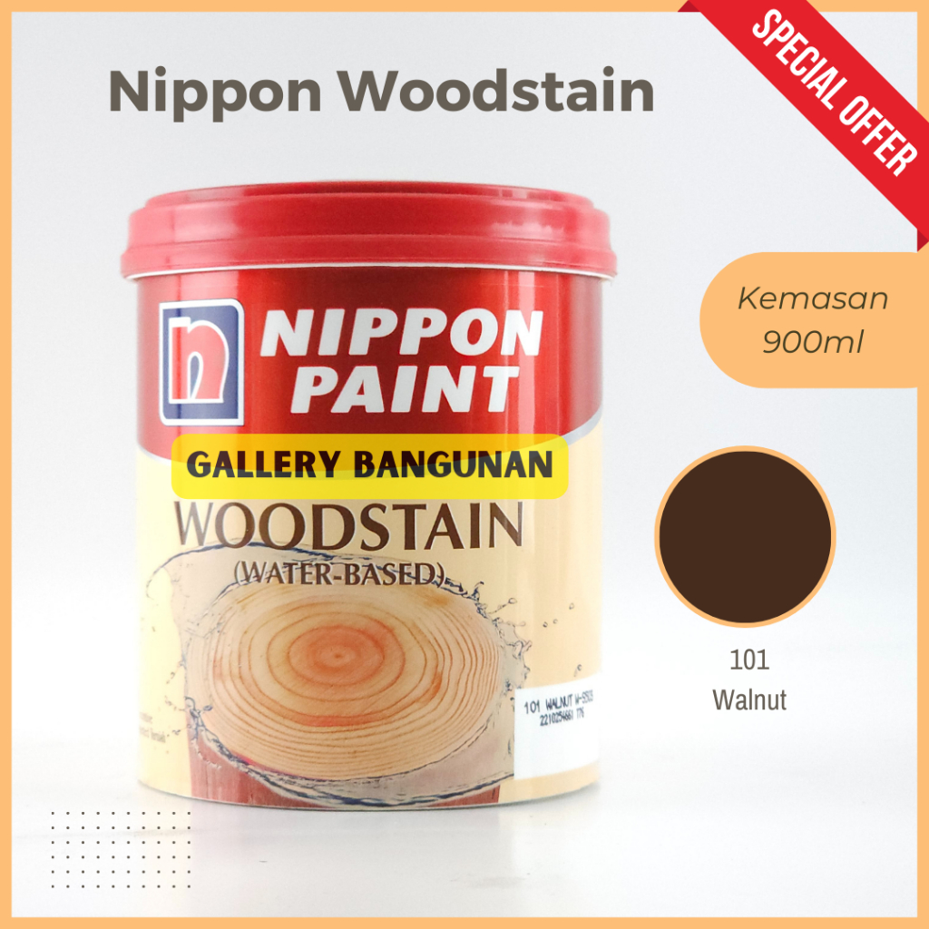 Jual Nippon Woodstain 101 Walnut W S503 Cat Kayu Waterbase Waterbased