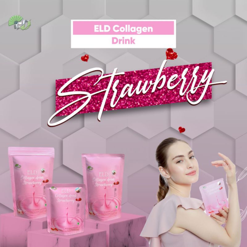 Jual ELD Collagen Drink Original Rasa Strawberry Minuman Pemutih Kulit