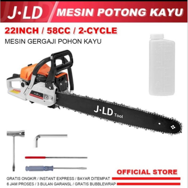 Jual Mesin Chainsaw SUPRA SPR 6800 Gergaji Kayu 22in Potong Pohon