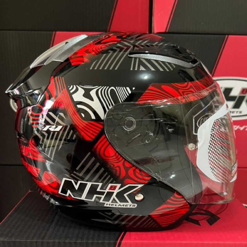 Jual Helm Nhk R Pierro Black Red Black Red Doff Doubel Visor