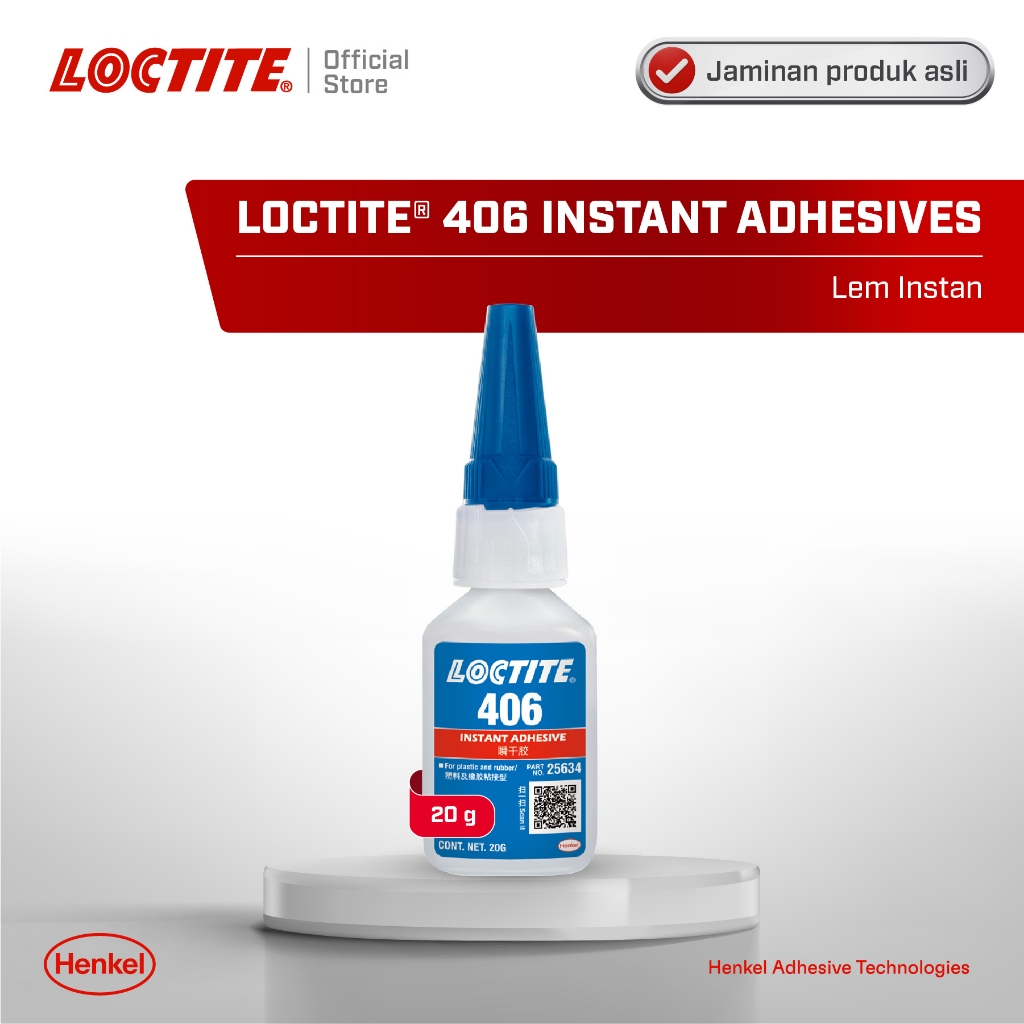 Jual LOCTITE 406 Instant Adhesive Lem Instan Lem Super ORing 20 Gram