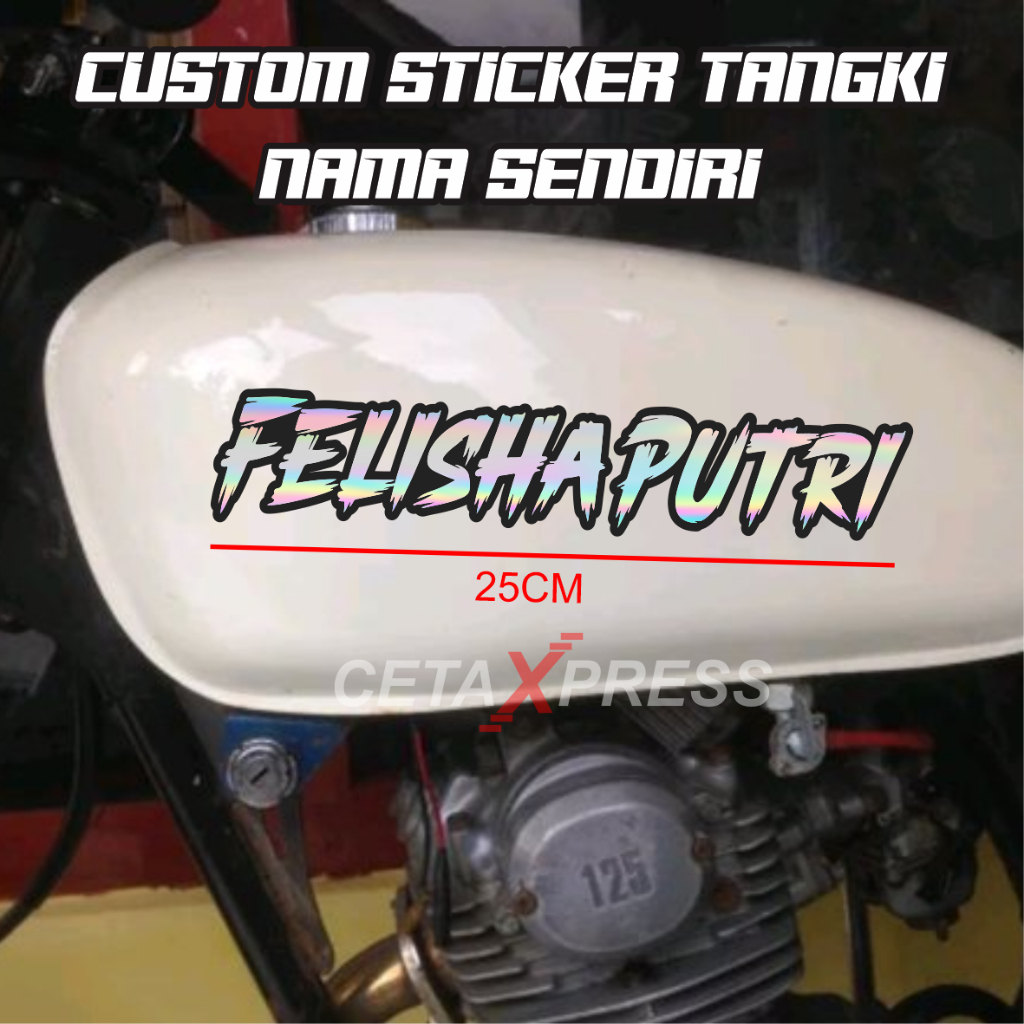 Jual Sticker Tangki Motor Custom Sticker Cutting Shopee Indonesia