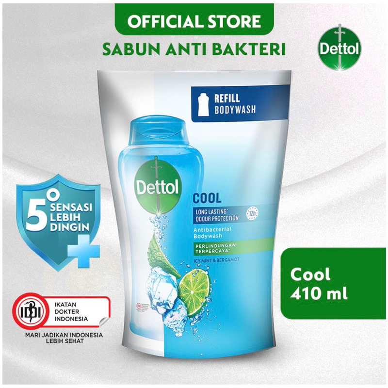 Jual Dettol Body Wash Anti Bakteri Cool 410G Shopee Indonesia