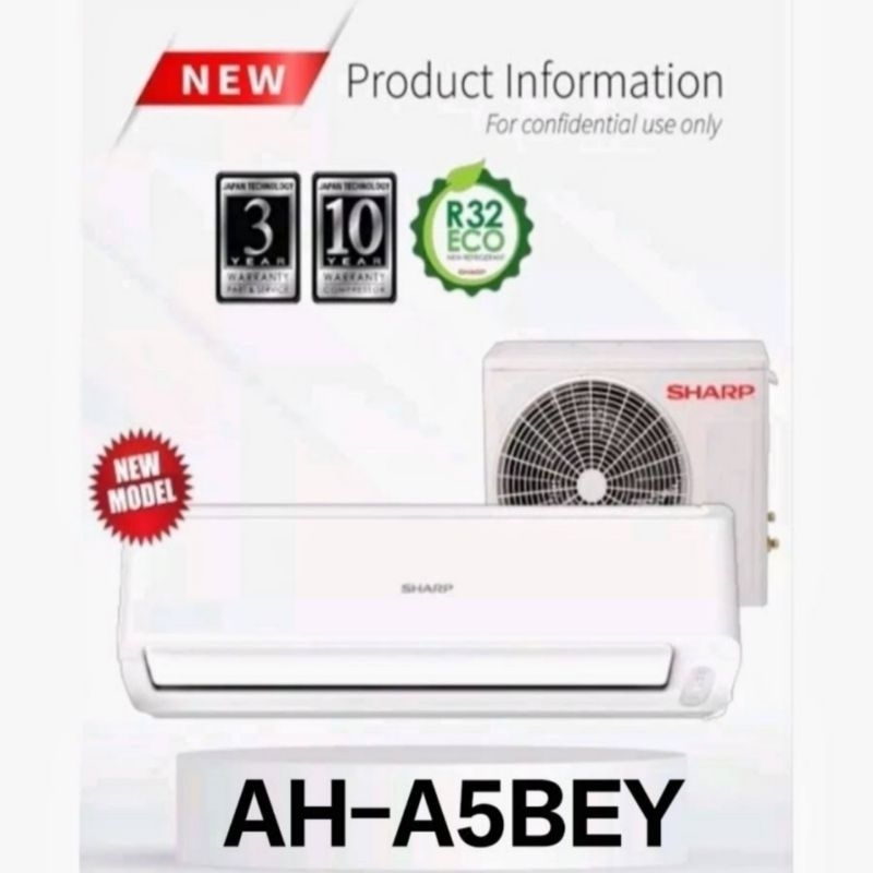 Jual AC SHARP 1 2 PK AH A5BEY 1 2 PK R32 JETSREAM INDOOR OUTDOOR UNIT