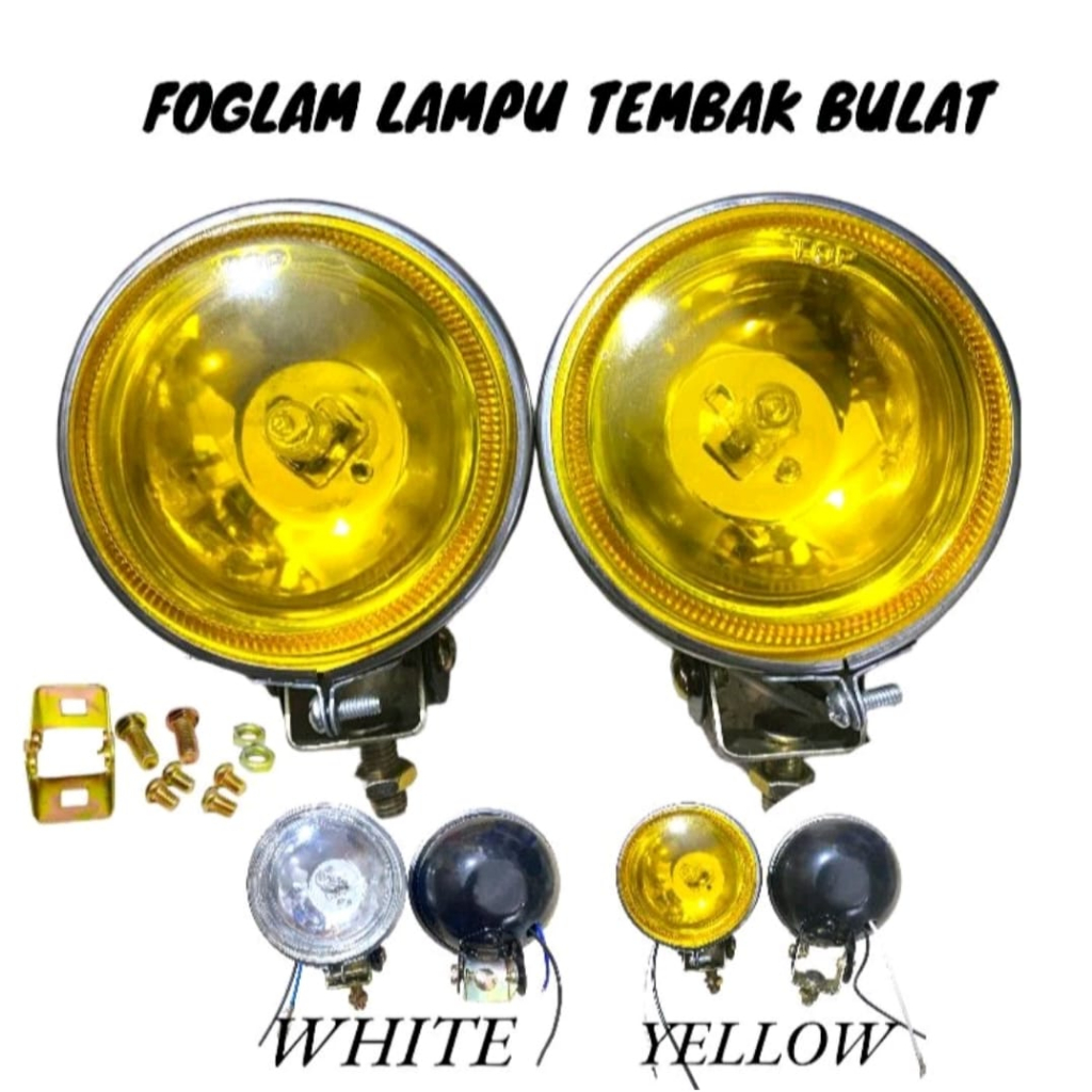 Jual Foglamp Lampu Tembak Bulat Lampu Sorot Universal Wjy Shopee