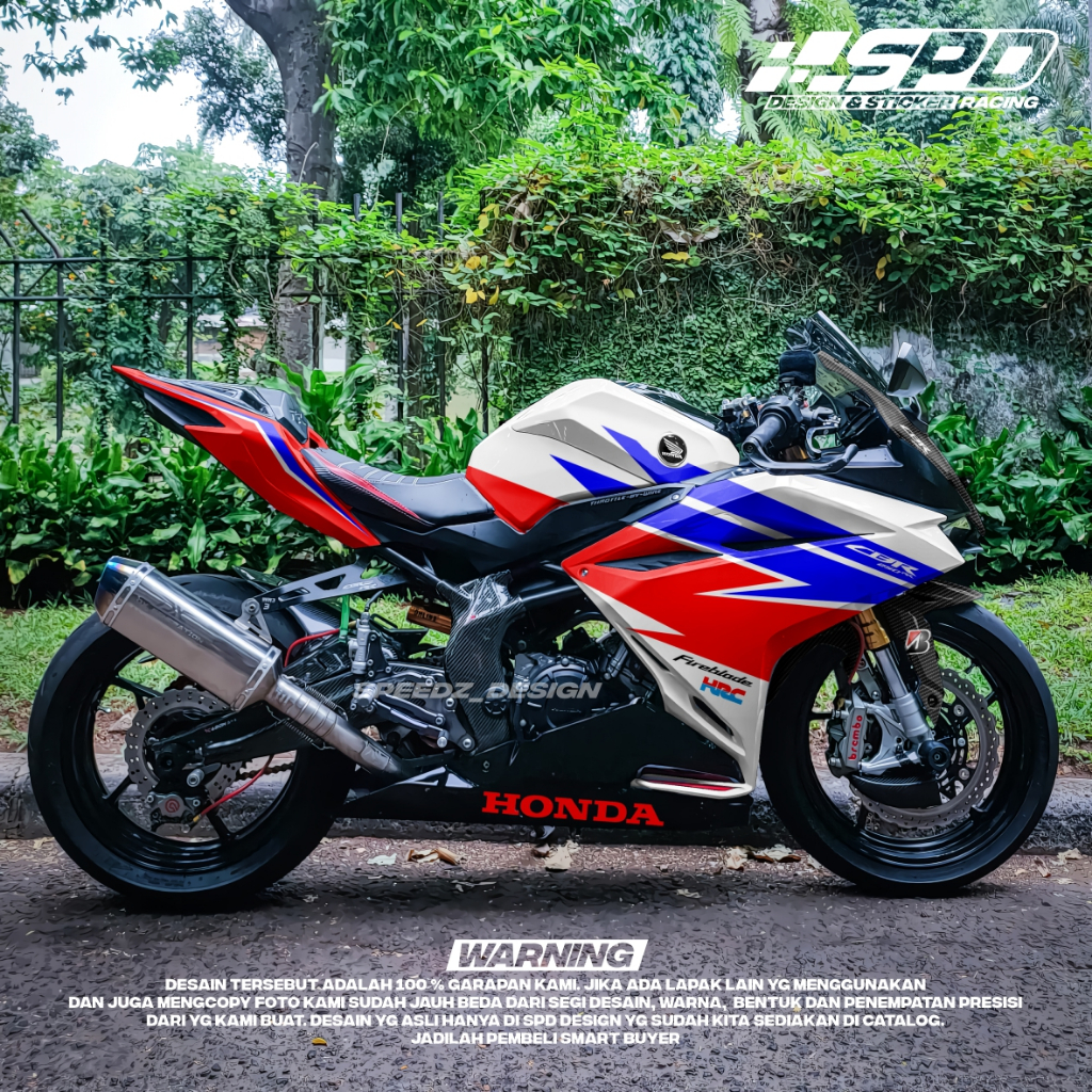 Jual Decal Stiker Full Body Cbr250rr Livery Rwb Fire Blade Elegant