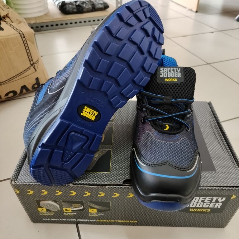 Jual Sepatu Safety Merk Jogger Tipe Cador S P Blue Biru Shopee