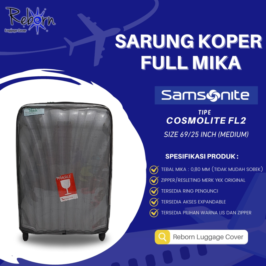 Jual Reborn Lc Sarung Koper Luggage Cover Fullmika Khusus Samsonite