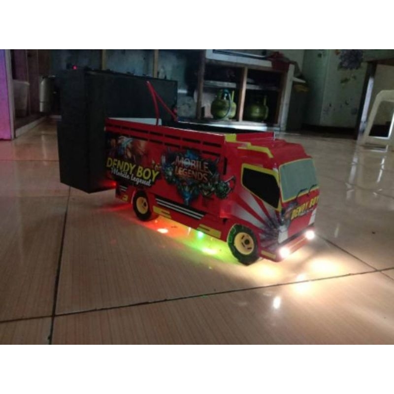 Jual MINIATUR TRUK DAN MINIATUR SOUND GANTUNG SATU SET BISA CUSTOM NAMA