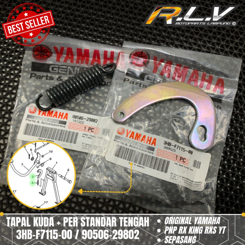 Jual Paketan Tapal Kuda Per Standar Tengah Rx King Rxs Original