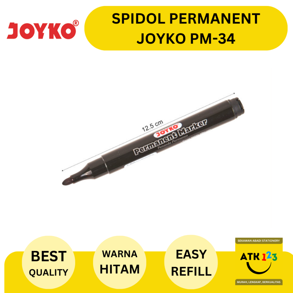 Jual Spidol Permanent Permanent Marker Merk Joyko Pm Shopee