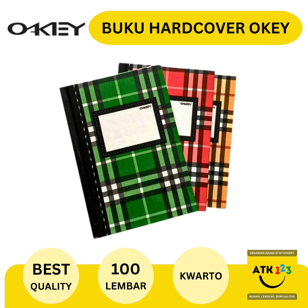 Jual Buku Hardcover Kwarto Merk Okey Isi 100 Lembar Shopee Indonesia