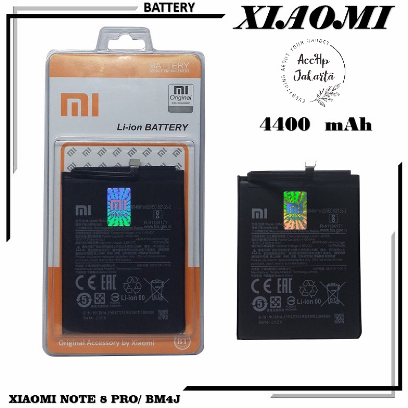 Jual Baterai Batre Xiaomi Redmi Note 8 Pro BM 4J Xiaomi Note 8 Pro