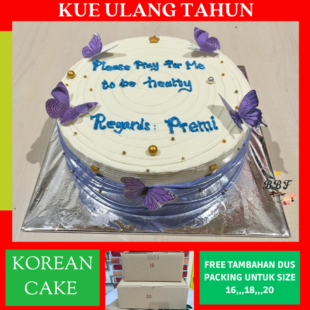 Jual Korean Cake Korean Bento Cake Kue Ulang Tahun Cake Ulang