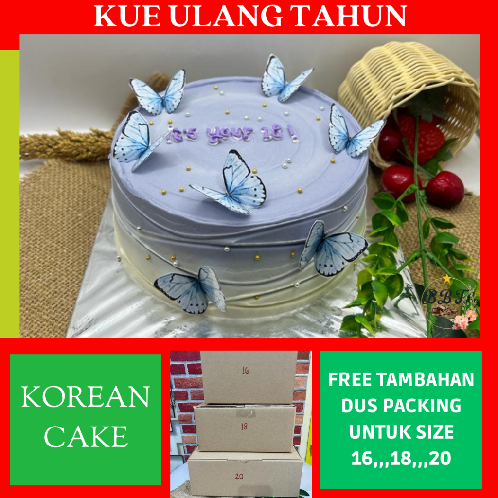 Jual Korean Cake Kue Ulang Tahun Korean Bento Cake Kue Ultah