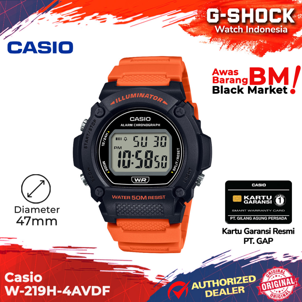 Jual Casio General W 219H 4AVDF W 219H W 219 W219H W 219H Shopee