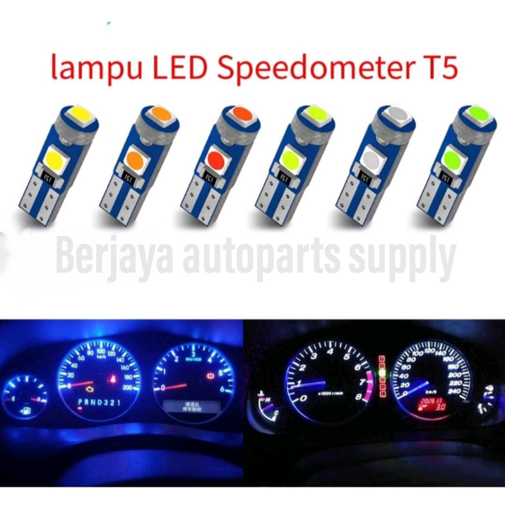 Jual Lampu T5 LED Speedometer 12V Mobil T5 3030 Chips 3 SMD Shopee