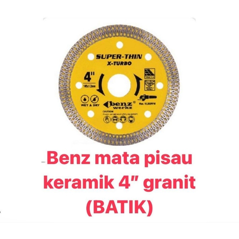 Jual Benz Mata Pisau Potong Granit Keramik Batik Diamond Wheel Super