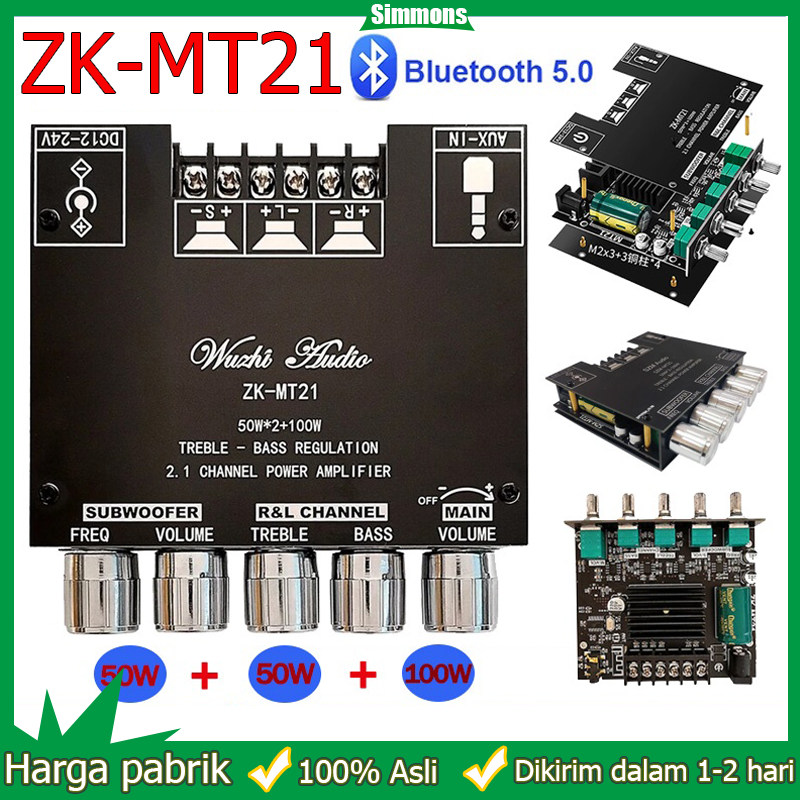 Jual Zk Mt Modul Power Amplifier Audio Channel Bt Aux Digit High