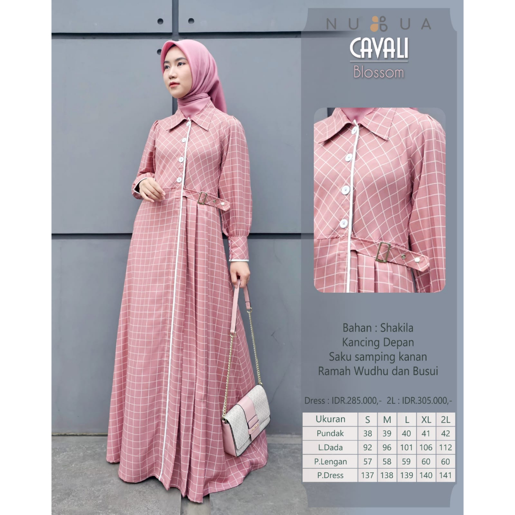 Jual Nunua Cavali Dress Gamis Elegante Semi Formal Dan Firmal Shopee