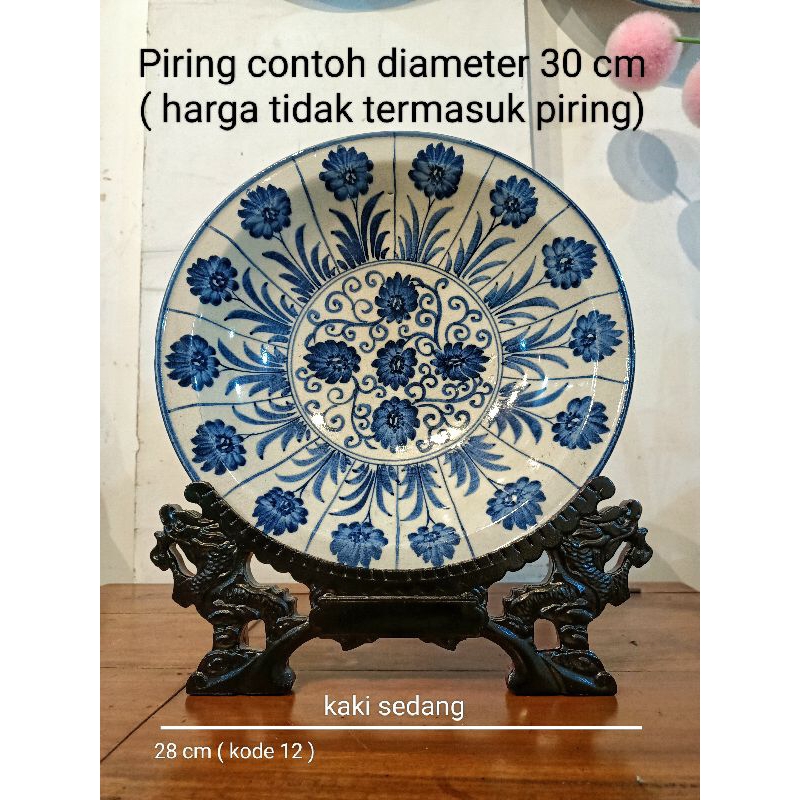 Jual Kaki Stand Penyangga Piring Motif Chinese Dragon Motif Naga