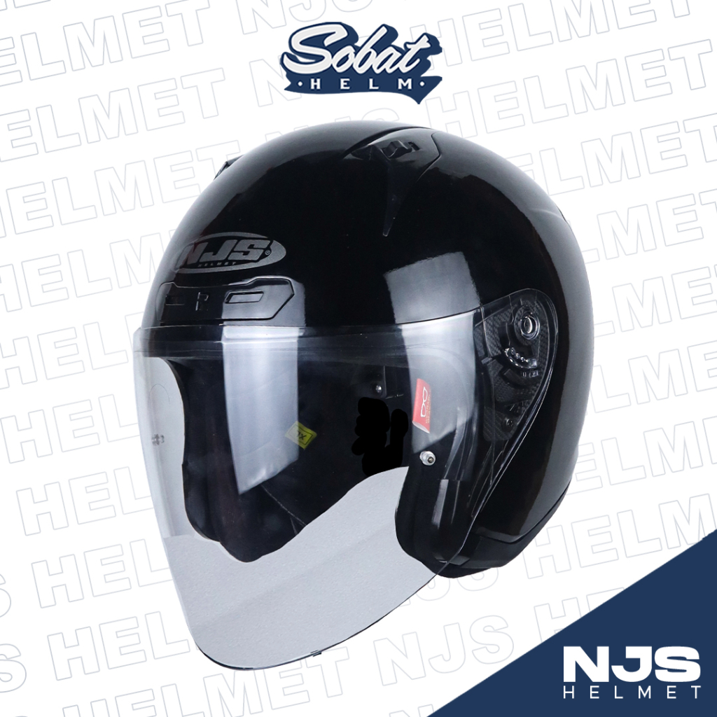 Jual Helm Njs Kronoz Solid Helm Half Face Sni Shopee Indonesia